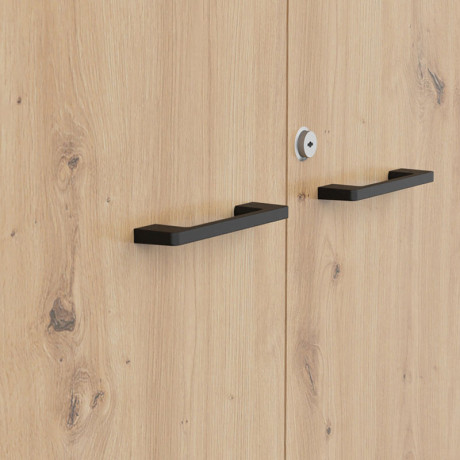 REG2D/200/F12/Z SPACE OFFICE BRW Shelf Unit with Lock