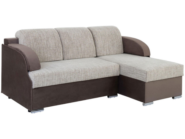 MERIN LUX 3DL BRW Corner Sofa Bed Brown