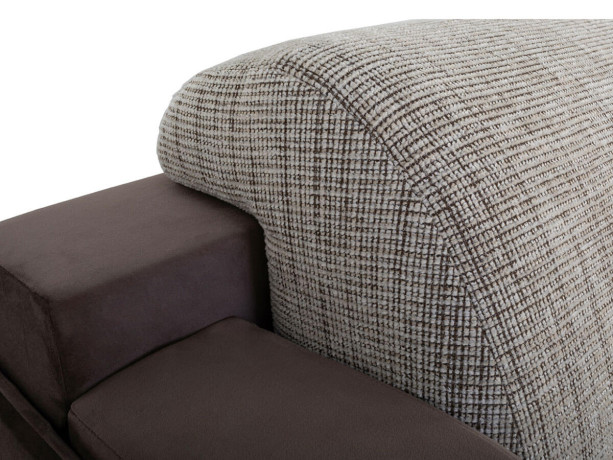 MERIN LUX 3DL BRW Corner Sofa Bed Brown