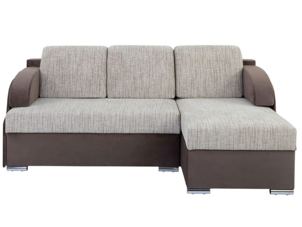 MERIN LUX 3DL BRW Corner Sofa Bed Brown
