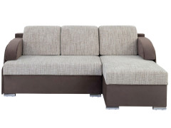 MERIN LUX 3DL BRW Corner Sofa Bed Brown