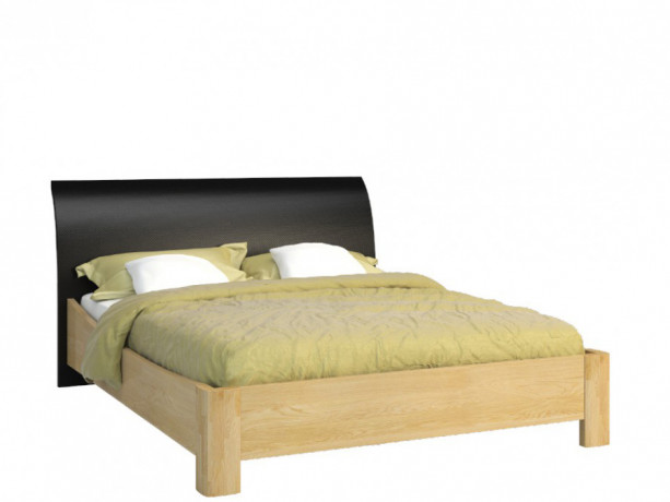 ROSSANO King Size Bed 160 Bentwood Headrest MEBIN