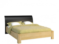 ROSSANO King Size Bed 160 Bentwood Headrest MEBIN