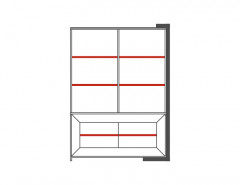 CORINO 2DS Right Shelf Unit MEBIN