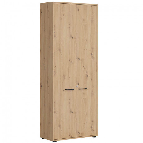 REG2D/200/F20/Z SPACE OFFICE BRW Tall Cabinet with Lock