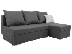 LARO LUX 2DL.RECMU BRW Corner Sofa Bed Grey