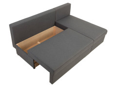 LARO LUX 2DL.RECMU BRW Corner Sofa Bed Grey
