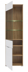 REG1W1D ZELE BRW Glass-Fronted Cabinet