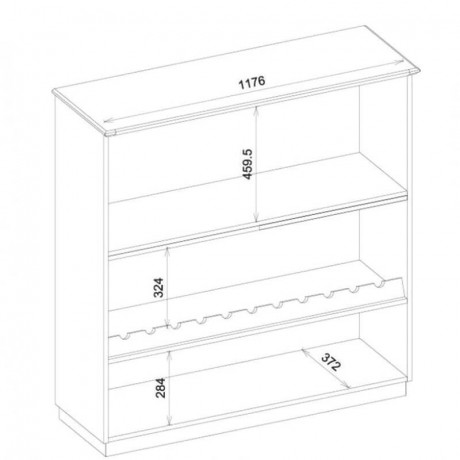 BARI 2DS MEBIN Cabinet with Drink Section
