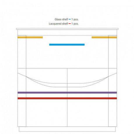 BARI 2DS MEBIN Cabinet with Drink Section