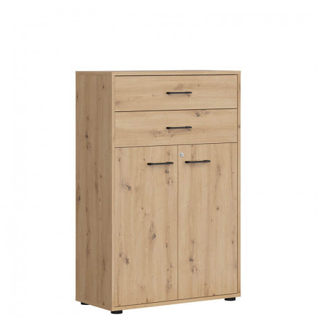 REG2D2S/120/Z SPACE OFFICE BRW Cabinet with Lock