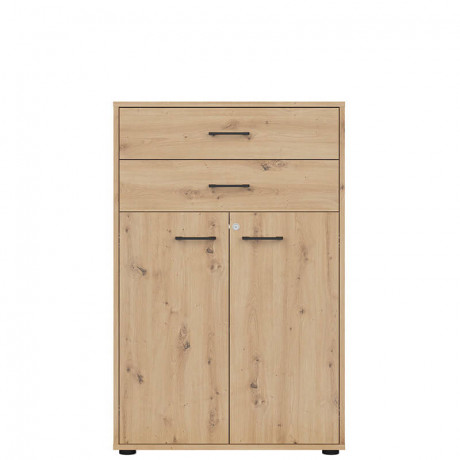 REG2D2S/120/Z SPACE OFFICE BRW Cabinet with Lock