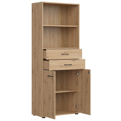 REG2D2S/200/Z SPACE OFFICE BRW Shelf Unit with Lock