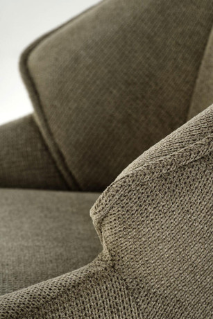 K543 HALMAR Upholstered Dining Chair in Olive Fabric with Metal Legs