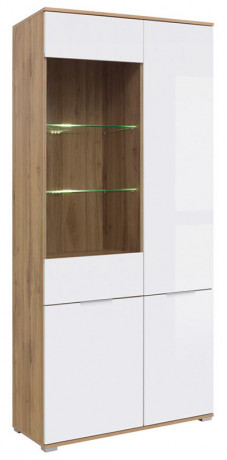 REG1W3D ZELE BRW Glass-Fronted Cabinet