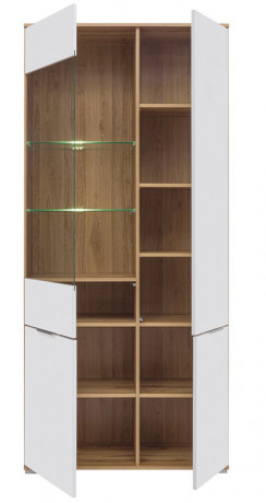 REG1W3D ZELE BRW Glass-Fronted Cabinet