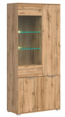 REG1W3D ZELE BRW Glass-Fronted Cabinet