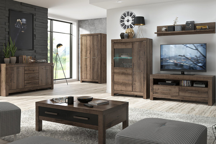 BALIN BRW Living Room Furniture Set