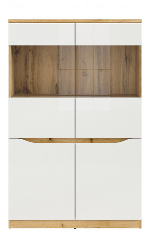 REG2D2W NUIS BRW Glass-Fronted Cabinet