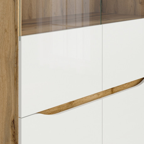 REG2D2W NUIS BRW Glass-Fronted Cabinet