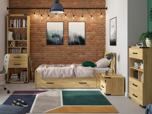 KOM1S LARA BRW Bedside Table