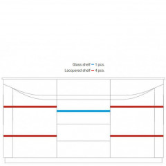 BARI 2D2SZ MEBIN Cabinet with Drink Section