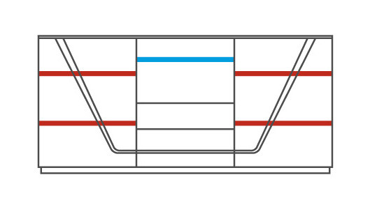 SMART 2D2SZ Sideboard MEBIN