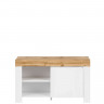 REG1D/50 HOLTEN BRW Shoe Cabinet (White / Wotan Oak / White Gloss)