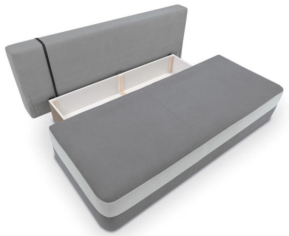 JUNO IV LUX 3DL 3 Seater Sofa Bed BRW Grey Soro