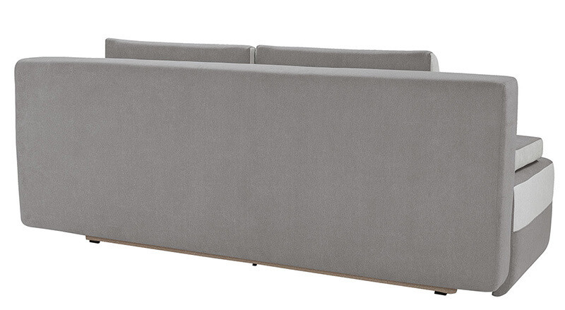 JUNO IV LUX 3DL 3 Seater Sofa Bed BRW Grey Soro