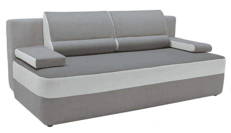 JUNO IV LUX 3DL 3 Seater Sofa Bed BRW Grey Soro