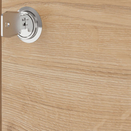 REG2D2W2S/200/Z SPACE OFFICE BRW Glass-Fronted Cabinet with Lock