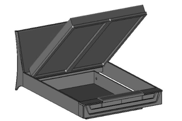 MAGANDA Super King Size Bed 180 with Storage and Bench MEBIN