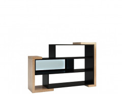 CORINO LOW Left Shelf Unit with Lighting MEBIN