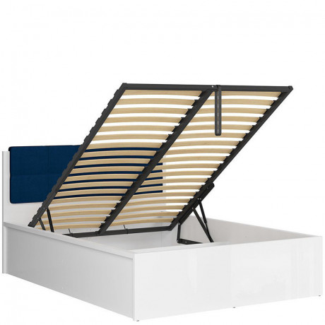 LOZ/140/B TETRIX BRW Bed 140 with a Soft Headboard and Lifting Mechanism