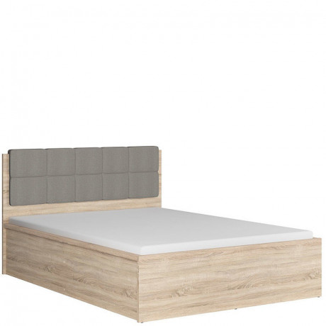 LOZ/140/B TETRIX BRW Bed 140 with a Soft Headboard and Lifting Mechanism
