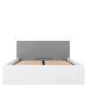 LOZ/140/B/T TETRIX BRW Bed 140 with a Soft Headboard and Lifting Mechanism