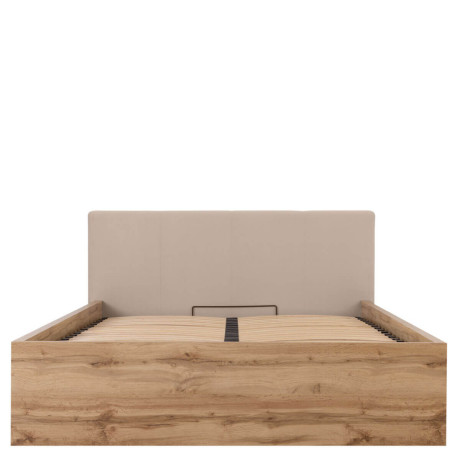 LOZ/140/B/T TETRIX BRW Bed 140 with a Soft Headboard and Lifting Mechanism