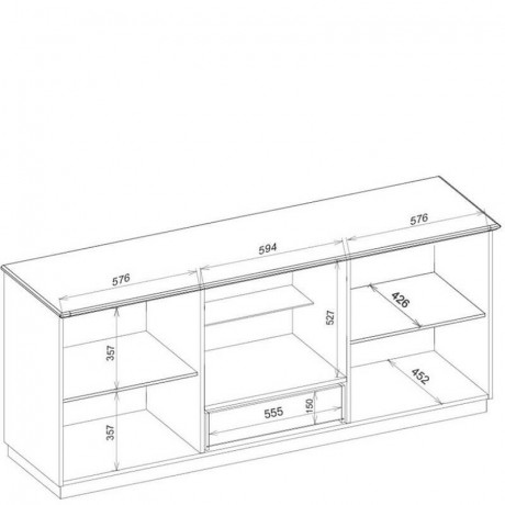 BARI 2D1SZ MEBIN Cabinet with Drink Section