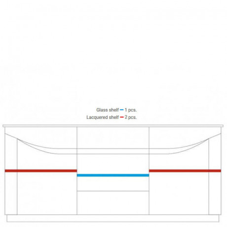 BARI 2D1SZ MEBIN Cabinet with Drink Section