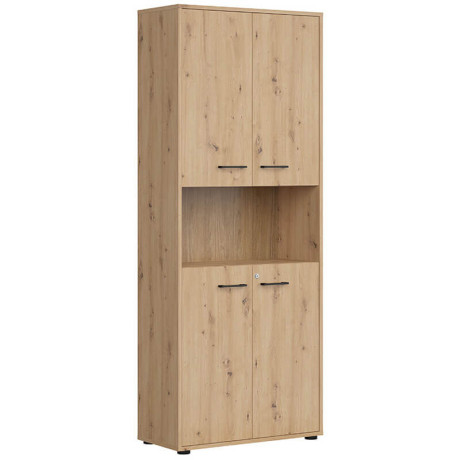 REG4D/200/Z SPACE OFFICE BRW Tall Cabinet with Lock