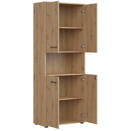 REG4D/200/Z SPACE OFFICE BRW Tall Cabinet with Lock