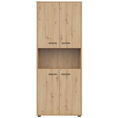 REG4D/200/Z SPACE OFFICE BRW Tall Cabinet with Lock