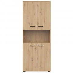REG4D/200/Z SPACE OFFICE BRW Tall Cabinet with Lock