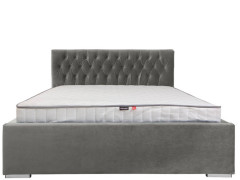 WIKTORIA II BRW Upholstered King Size Bed 160 Grey