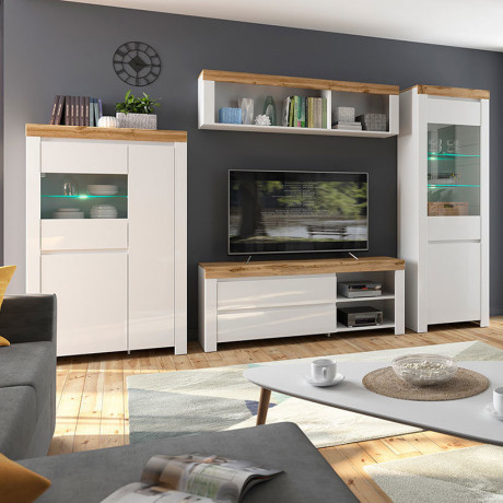 REG2D1W HOLTEN BRW Glass-Fronted Cabinet