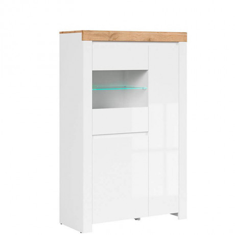 REG2D1W HOLTEN BRW Glass-Fronted Cabinet