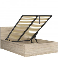 LOZ/140/B TETRIX BRW Bed 140 with a Lifting Mechanism