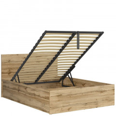 LOZ/140/B TETRIX BRW Bed 140 with a Lifting Mechanism