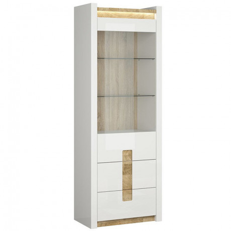 REG1W2S ALAMEDA BRW Glass-Fronted Cabinet